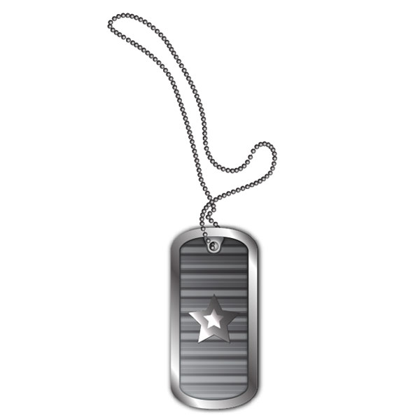 Create Stylized Vector Dog Tags